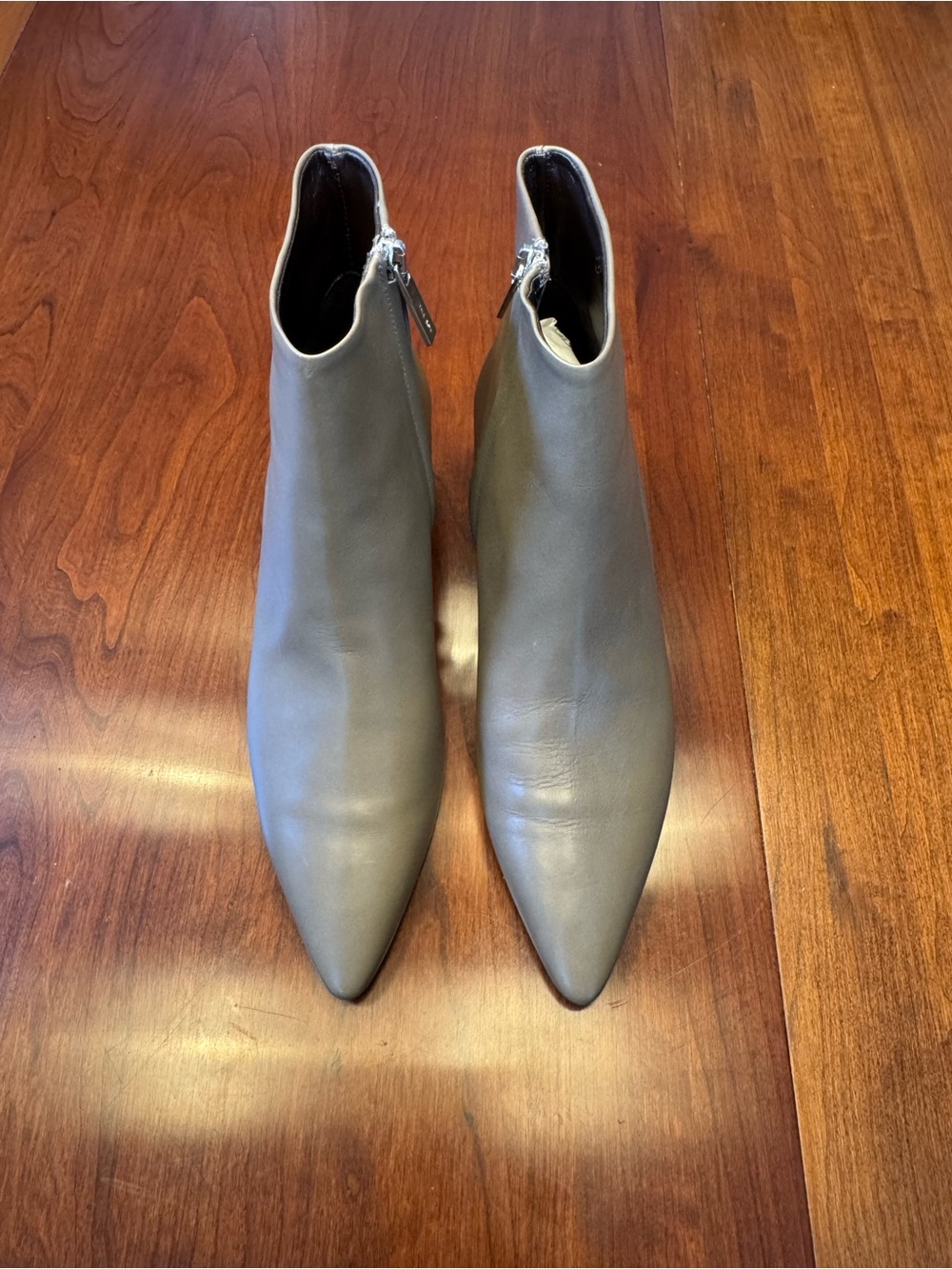 THE ROW Gray Ankle Boot